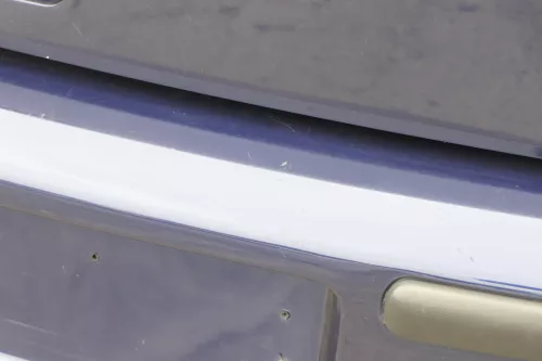 VW Polo 6N2 Stoßstange hinten Heckstoßstange Stoßfänger blau LB5N indigoblau t (157854)