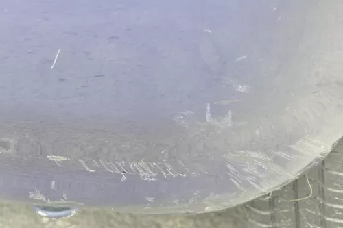 VW Polo 6N2 Stoßstange hinten Heckstoßstange Stoßfänger blau LB5N indigoblau t (157854)