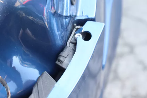 Audi A3 8P Stoßstange Stoßfänger hinten 4/5-Türer blau LZ5C AHK PDC (157962)