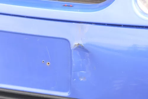 VW Lupo Stoßstange vorne Frontstoßstange Stoßfänger blau LW5Z jazzblue (158150)