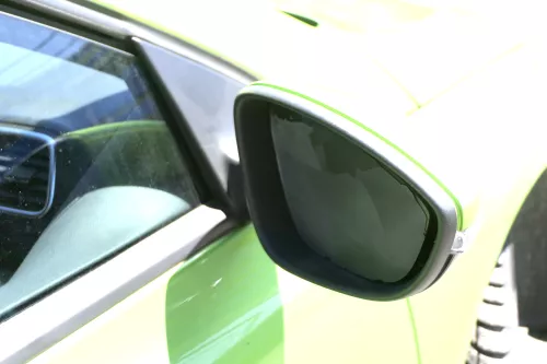 VW Scirocco 3 elektrischer Spiegel Außenspiegel rechts grün LR6T anklappbar Memo (158190)