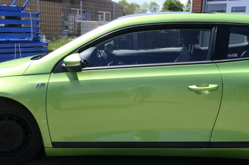 VW Scirocco 3 Tür vorne links Fahrertür grün LR6T - ohne Anbauteile