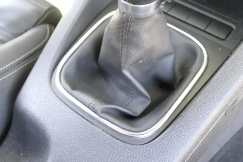 VW Golf 6 Schaltknauf Schaltsack Schaltung Schaltknüppel 6-Gang Leder Sort R-lin (158225)