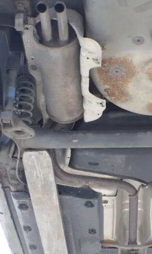 Skoda Fabia 6Y Auspuff Endtopf Rohr hinten 1,4 TDI original