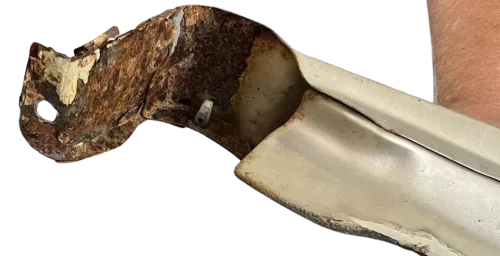 Skoda Fabia 6Y Kotflügel vorne links grau silber LF7T auch Kombi - Rost - BILDER (158342)