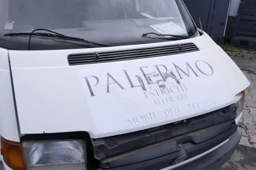 VW T4 Transporter Pritsche Motorhaube Haube Klappe vorne weiß 701823033H (158416)