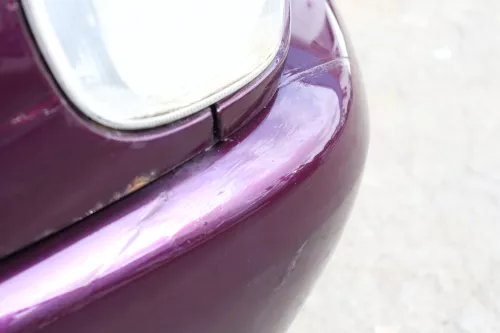 VW Polo 6N Kühlergrill Grillleiste lila LC4U vorne Leiste Grill VW Zeichen (158506)