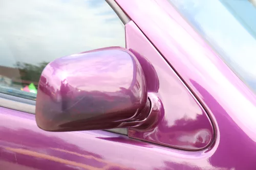 VW Polo 6N elektrischer elektrisch Spiegel Außenspiegel rechts lila LC4U &Glas