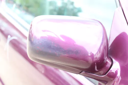 VW Polo 6N elektrischer elektrisch Spiegel Außenspiegel rechts lila LC4U &Glas (158507)