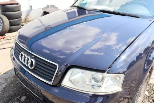Audi A6 4B Motorhaube Klappe vorn Facelift (ab. Mitte 2002) blau LY5K ohne Grill (158563)
