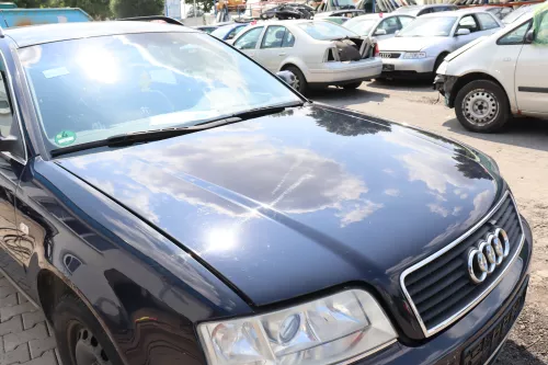 Audi A6 4B Motorhaube Klappe vorn Facelift (ab. Mitte 2002) blau LY5K ohne Grill (158563)