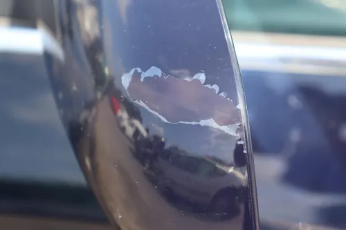 Audi A6 4B Spiegel Außenspiegel links elektrisch blau LY5K mit GLAS (158567)