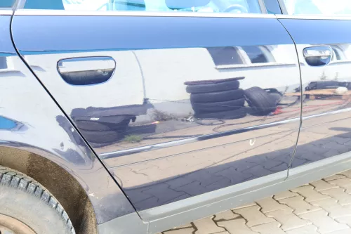 Audi A6 4B C5 Tür Türblatt hinten rechts blau LY5K