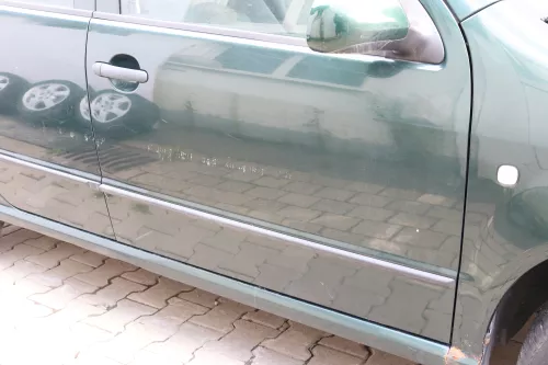 Skdoa Fabia 6Y Kombi + Limousine Tür vorne rechts Beifahrertür grün LF8C ohneAnb (158665)