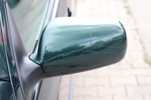 Skoda Fabia 6Y elektrisch Spiegel Außenspiegel links grün LF8C + Glas (158668)