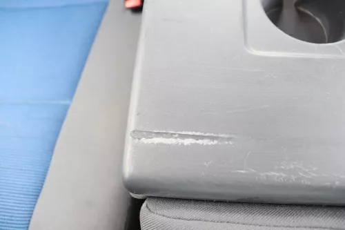 VW Golf 5M Plus Sitze Rückbank Rücksitzbank Lehne hinten blau (ohne Kopfstützen (158865)