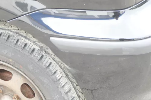 VW Polo 6N2 Stoßstange hinten Heckstoßstange Stoßfänger schwarz L041 (158927)