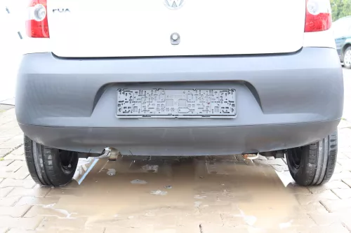 VW Fox 5Z Stoßstange hinten Stoßfänger schwarz matt u