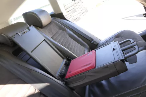 VW Passat 3C B7 Kombi Sitz Rückbank Rücksitzbank Sitze Leder Lehne braun Heizung (159214)