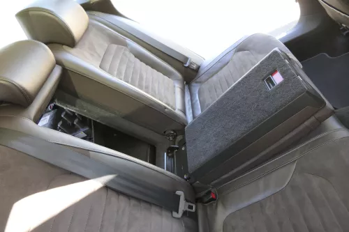 VW Passat 3C B7 Kombi Sitz Rückbank Rücksitzbank Sitze Leder Lehne braun Heizung (159214)