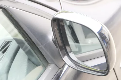 Skoda Fabia 6Y elektrisch Spiegel Außenspiegel rechts mit Glas schwarz LF9R d