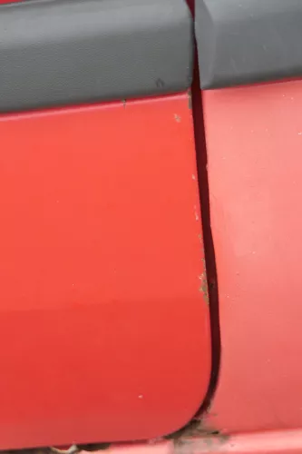 VW Golf 3 4 1E Cabrio Tür vorne links Fahrertür rot - ohne Anbauteile (159361)