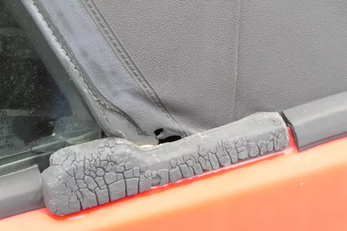 VW Golf 3 & 4 1E Cabrio Dach Scheibe Verdeck schwarz elektrisch (159367)