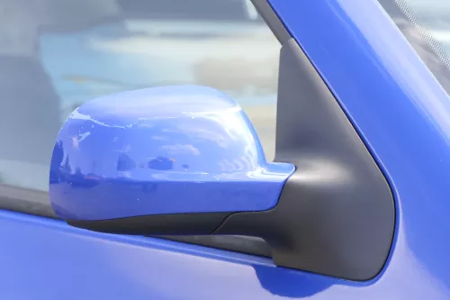 VW Golf 4 Bora manueller Spiegel vorne rechts Außenspiegel blau LW5Z (159480)