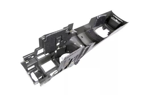 Audi A2 8Z Mitteltunnel hinten Verkleidung um Handbremse Konsole - swing grau (159562)