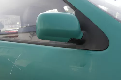 VW Polo 6N manueller manuell Spiegel Außenspiegel rechts grün LD6D & Glas