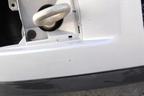 VW Polo 6N2 Stoßstange vorne Frontstoßstange Stoßfänger silber +Grill (159614)