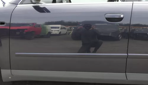 Audi A4 B6 8E nur Türblatt Tür vorne links Fahrertür blau LZ5L Kombi+Limo