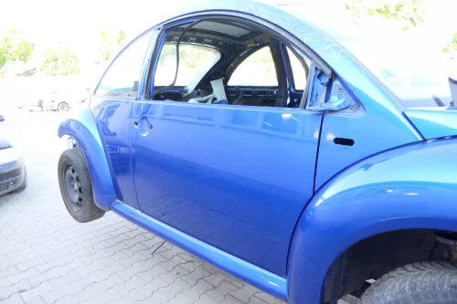 VW New Beetle 1C 9C Tür vorne rechts Beifahrertür blau LA5W - OHNE Anbauteile (159643)