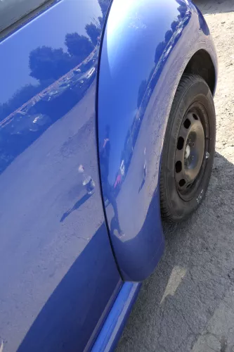 VW New Beetle 9C Kotflügel hinten links blau LA5W 1C0821301F  (159682)