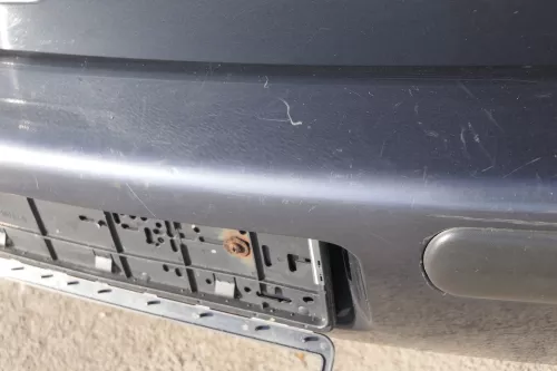 VW Golf 4 Limousine Stoßstange hinten Heckstoßstange Stoßfänger blau grau LC7V h (159719)