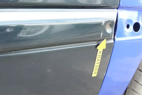 VW Golf 3 4 1E Cabrio Tür vorne rechts Beifahrertür grün - ohne Anbauteile (159795)