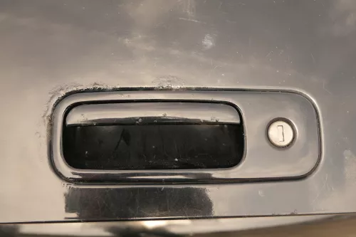 VW Lupo 6X Heckklappe Klappe Kofferraumklappe Scheibe schwarz L041 ohneAnbautei (159832)