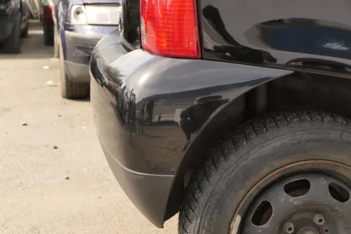 VW Lupo Stoßstange hinten Heckstoßstange Stoßfänger schwarz L041 uni 159833 (159833)