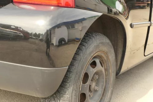 VW Lupo Stoßstange hinten Heckstoßstange Stoßfänger schwarz L041 uni 159833 (159833)