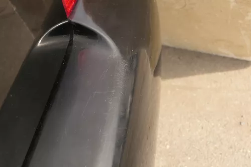 VW Lupo Stoßstange hinten Heckstoßstange Stoßfänger schwarz L041 uni 159833 (159833)