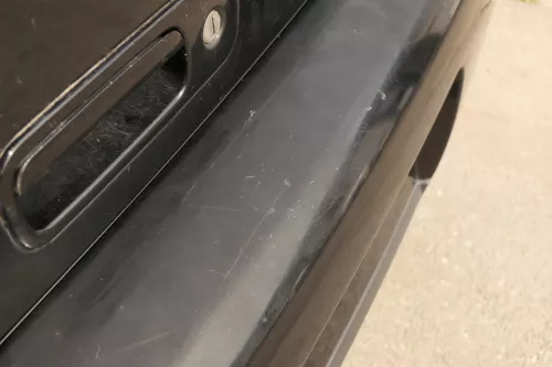 VW Lupo Stoßstange hinten Heckstoßstange Stoßfänger schwarz L041 uni 159833 (159833)