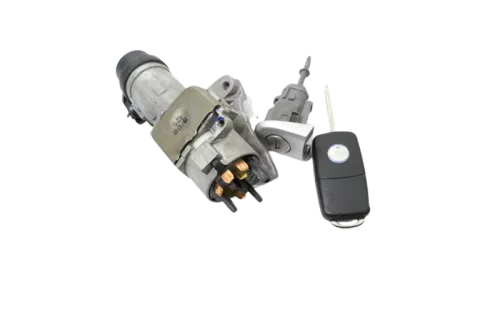 VW Polo 9N 9N3 Schloßsystem Türschloß und 1x Schlüssel Schloß + Zündschloß Funk (159917)