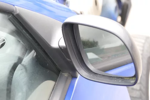 VW Golf 4 Bora manueller Spiegel vorne rechts Außenspiegel schwarz (159932)