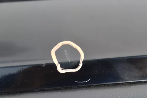 VW Polo 9N 9N3  Limousine Stoßstange hinten Heckstoßstange Stoßfänger schwarz (160095)