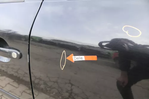 Skoda Octavia 1U Limousine Tür hinten links schwarz LF9R (160205)