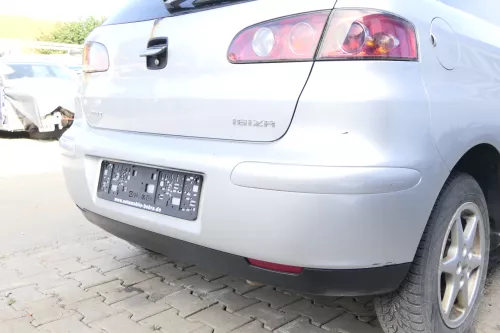 Seat Ibiza 6L Stoßstange Heckstoßstange hinten grau silber LS7N (160244)