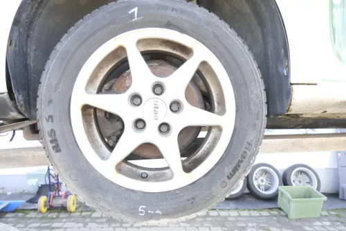 Polo 9N Ibiza Fox Alufelgen Reifen 165/70 R14 - 2x5-6mm 2x5mm KBA 42692 Winter