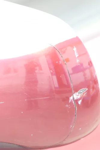 Audi A4 B5 Spiegel Außenspiegel links elektrisch rot braun LZ3L (160321)