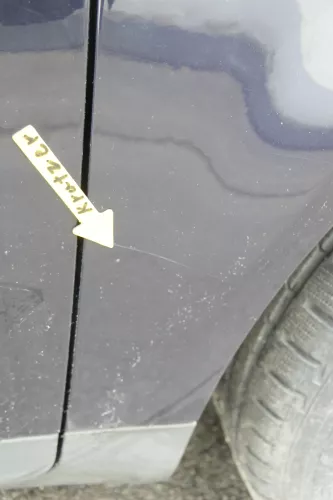 Audi A4 8E B6 Kotflügel vorne rechts blau LZ5L - Dellen (160436)