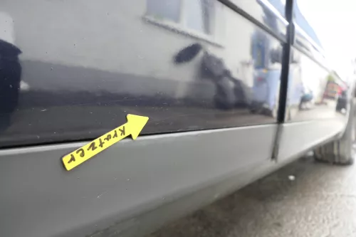 Audi A4 B6 8E nur Türblatt Tür hinten rechts blau LZ5L Kombi+Limo (160438)